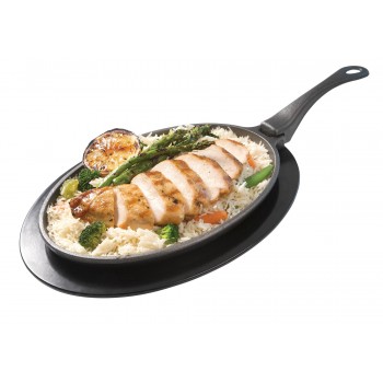 CAST IRON SKILLET WITH TRAY NAPOLEON
