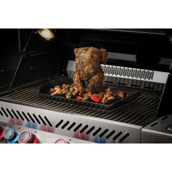 PLANCHA CERÁMICA CON SOPORTE PARA POLLO NAPOLEON