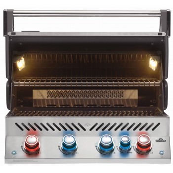 BARBACOA NAPOLEON PRESTIGE PRO 500 CON QUEMADOR TRASERO INFRARROJO INOX EMPOTRADA