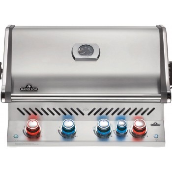 BARBACOA NAPOLEON PRESTIGE PRO 500 CON QUEMADOR TRASERO INFRARROJO INOX EMPOTRADA