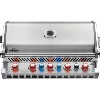 BARBACOA NAPOLEON PRESTIGE PRO 665 CON QUEMADOR TRASERO INFRARROJO INOX EMPOTRADA
