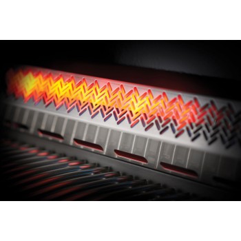 BARBACOA NAPOLEON PRESTIGE 500 CON QUEMADOR LATERAL Y TRASERO INFRARROJOS INOX