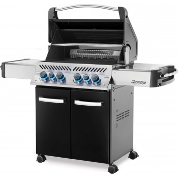 BARBACOA NAPOLEON PRESTIGE 500 CON QUEMADOR LATERAL Y TRASERO INFRARROJOS NEGRA