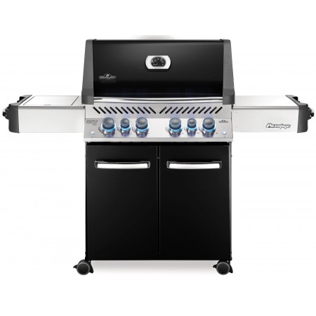 BARBACOA NAPOLEON PRESTIGE 500 CON QUEMADOR LATERAL Y TRASERO INFRARROJOS NEGRA