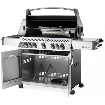 BARBACOA NAPOLEON PRESTIGE 665 CON QUEMADOR LATERAL Y TRASERO INFRARROJOS INOX