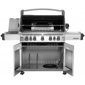 BARBACOA NAPOLEON PRESTIGE 665 CON QUEMADOR LATERAL Y TRASERO INFRARROJOS INOX