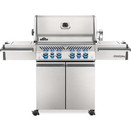 BARBACOA NAPOLEON PRESTIGE PRO 500 CON QUEMADOR LATERAL Y TRASERO INFRARROJOS INOX DE GAS NATURAL