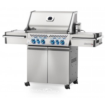 BARBACOA NAPOLEON PRESTIGE PRO 500 CON QUEMADOR LATERAL Y TRASERO INFRARROJOS INOX DE GAS NATURAL
