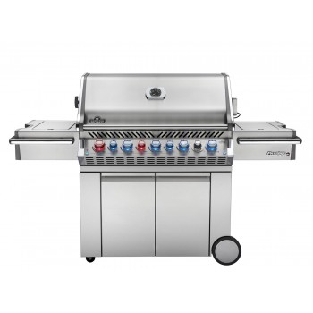 BARBACOA NAPOLEON PRESTIGE PRO 665 CON QUEMADOR LATERAL Y TRASERO INFRARROJOS INOX DE GAS NATURAL