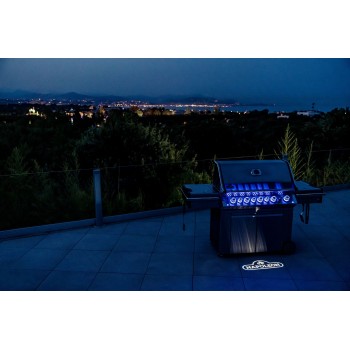BARBACOA NAPOLEON PRESTIGE PRO 665 CON QUEMADOR LATERAL Y TRASERO INFRARROJOS INOX DE GAS NATURAL