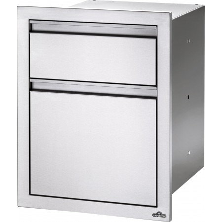 CAJÓN DOBLE PARA RESIDUOS Y PORTAROLLO COCINA EMPOTRADO NAPOLEON (55x71cm)