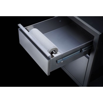 CAJÓN DOBLE PARA RESIDUOS Y PORTAROLLO COCINA EMPOTRADO NAPOLEON (55x71cm)