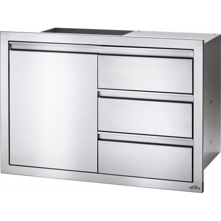 BUILT-IN DOOR AND TRIPLE SMALL DRAWER NAPOLEON (100x71cm)