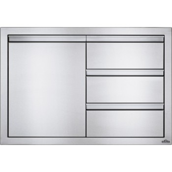 PUERTA Y CAJÓN PEQUEÑO TRIPLE EMPOTRADO NAPOLEON (100x71cm)