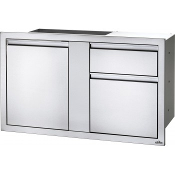 PUERTA GRANDE Y CAJÓN DOBLE PARA RESIDUOS Y PORTAROLLO COCINA EMPOTRADO NAPOLEON (115x71cm)