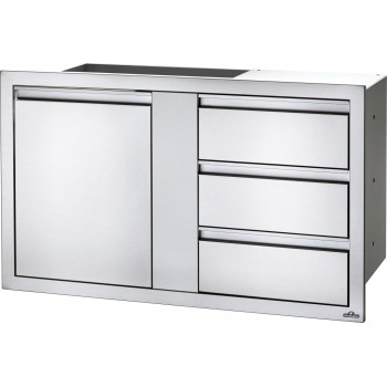 PUERTA GRANDE Y CAJÓN PEQUEÑO TRIPLE EMPOTRADO NAPOLEON (115x71cm)
