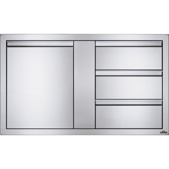 PUERTA GRANDE Y CAJÓN PEQUEÑO TRIPLE EMPOTRADO NAPOLEON (115x71cm)