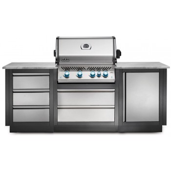 ARMARIO OASIS™ CON CAJÓN PARA RESIDUOS Y CAJÓN PLEGABLE PORTAROLLO COCINA NAPOLEON