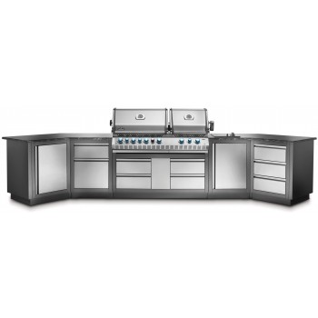 ARMARIO OASIS™ CON CAJÓN PARA RESIDUOS Y CAJÓN PLEGABLE PORTAROLLO COCINA NAPOLEON
