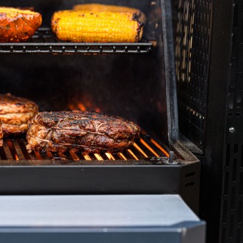 BARBACOA DE CARBÓN / AHUMADOR + PLANCHA GRAVITY SERIES 800 MASTERBUILT (MCG800G)