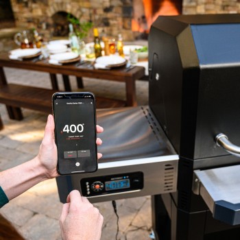 BARBACOA DE CARBÓN / AHUMADOR + PLANCHA GRAVITY SERIES 800 MASTERBUILT (MCG800G)