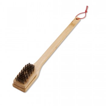 CEPILLO INOX CON ASA DE BAMBÚ DE 46 cm WEBER