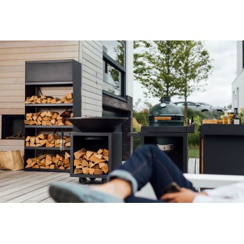 OFYR KAMADO TABLE BLACK 65 PRO CONCRETE