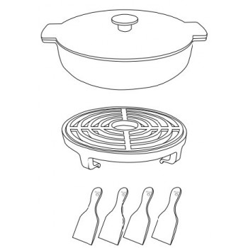 SET DE SARTÉN DE HIERRO FUNDIDO PARA OFYR TABL’O 