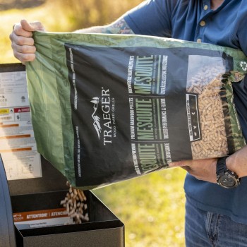 PELLETS DE MADERA - MESQUITE 9 KG TRAEGER