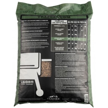 PELLETS DE MADERA - MESQUITE 9 KG TRAEGER