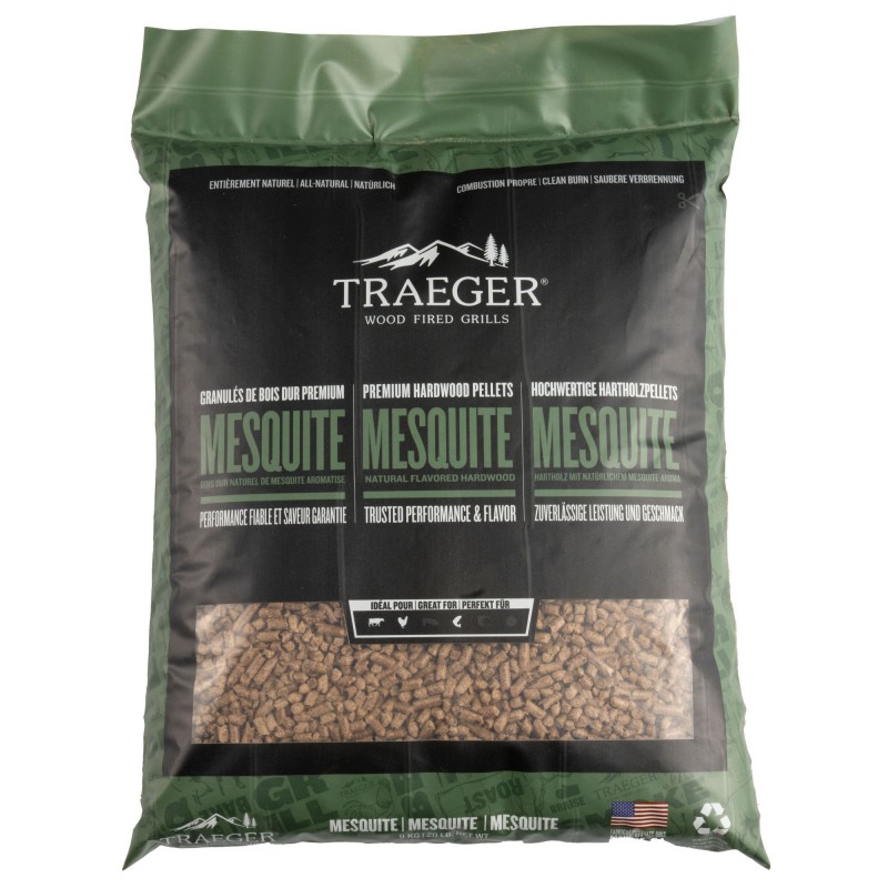 PELLETS DE MADERA - MESQUITE 9 KG TRAEGER PELLETS DE MADERA - MESQUITE 9 KG TRAEGER