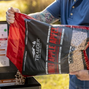 PELLETS DE MADERA - MANZANO 9 KG TRAEGER