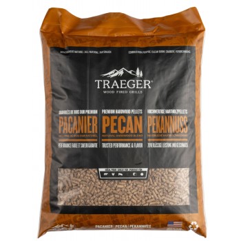 PELLETS DE MADERA - NUEZ DE PECAN 9 KG TRAEGER
