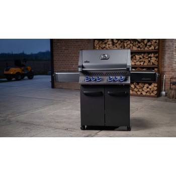 BARBECUE NAPOLEON PHANTOM PRESTIGE 500 WITH INFRARED SIDE AND REAR BURNERS MATTE BLACK
