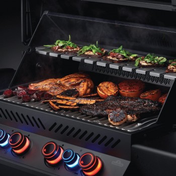BARBECUE NAPOLEON PHANTOM PRESTIGE 500 WITH INFRARED SIDE AND REAR BURNERS MATTE BLACK