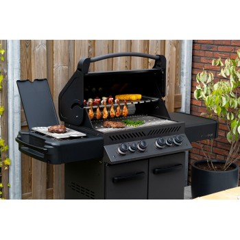 BARBECUE NAPOLEON PHANTOM PRESTIGE 500 WITH INFRARED SIDE AND REAR BURNERS MATTE BLACK
