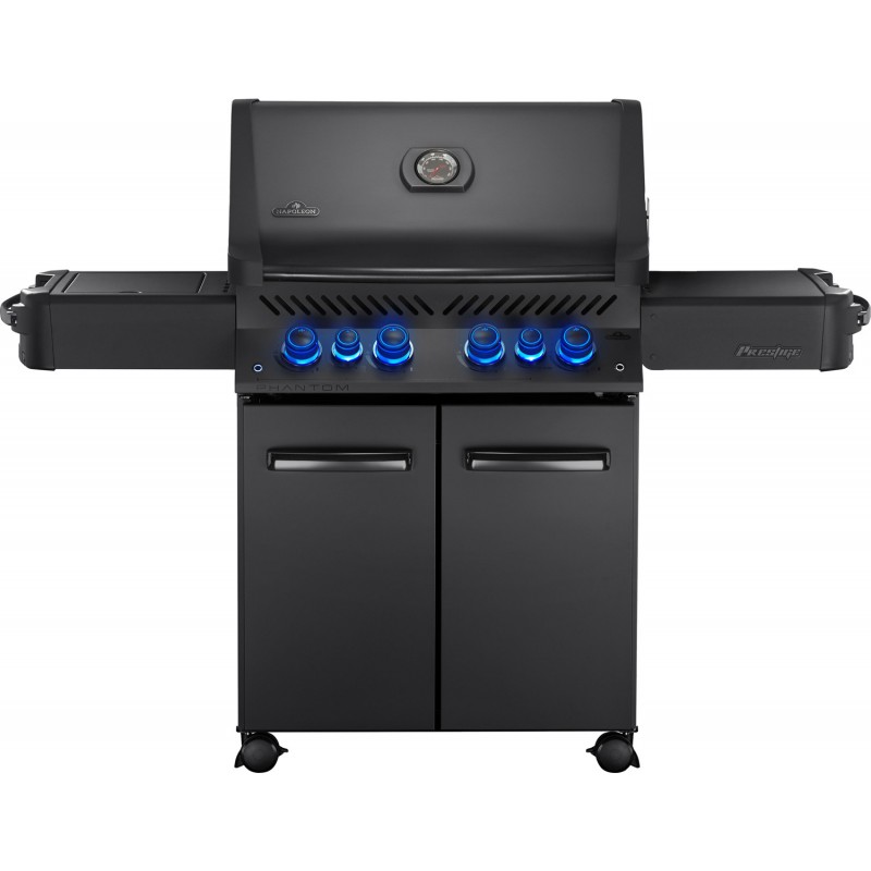 BARBECUE NAPOLEON PHANTOM PRESTIGE 500 WITH INFRARED SIDE AND REAR BURNERS MATTE BLACK BARBECUE NAPOLEON PHANTOM PRESTIGE 500 WITH INFRARED SIDE AND REAR BURNERS MATTE BLACK